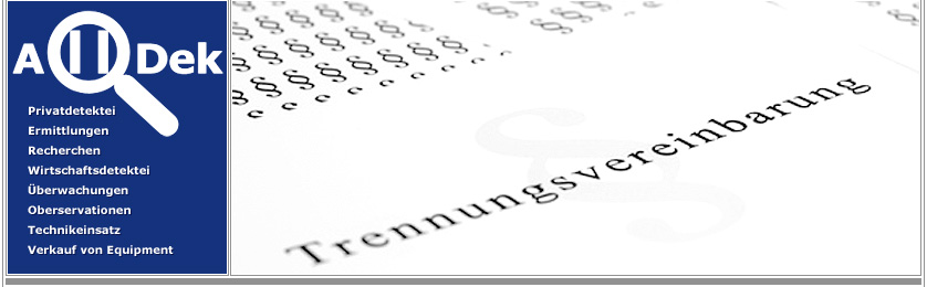Detektei ALLDEK - Detektei ALLDEK - Detektiv und Privatdetektei-Unterhaltsangelegenheiten